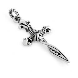 Pandant argint 925 sabie TWISTED BLADE [0]